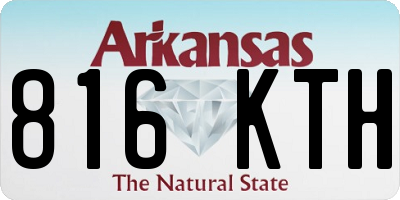 AR license plate 816KTH