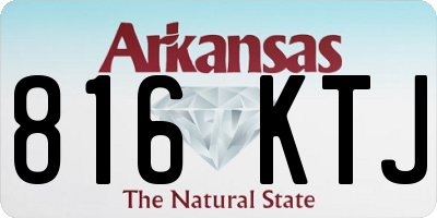 AR license plate 816KTJ