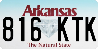 AR license plate 816KTK