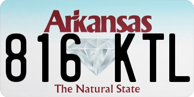 AR license plate 816KTL
