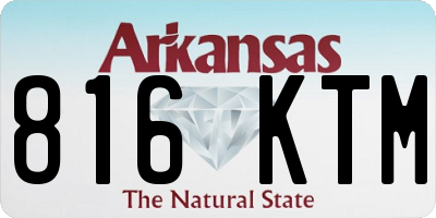 AR license plate 816KTM