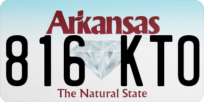 AR license plate 816KTO