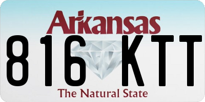 AR license plate 816KTT