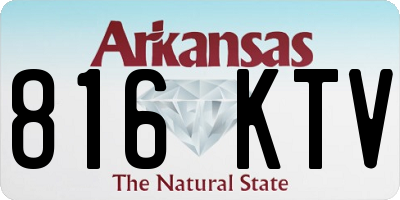 AR license plate 816KTV