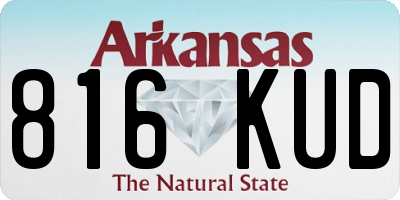 AR license plate 816KUD