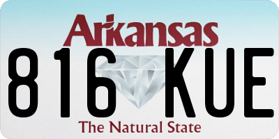 AR license plate 816KUE