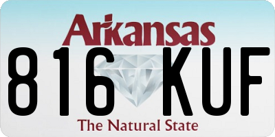 AR license plate 816KUF