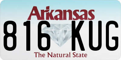 AR license plate 816KUG