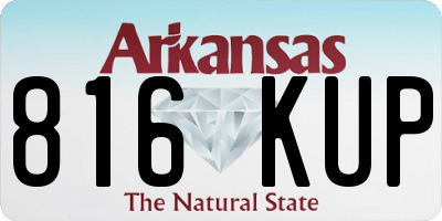 AR license plate 816KUP