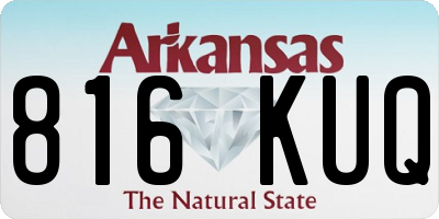 AR license plate 816KUQ