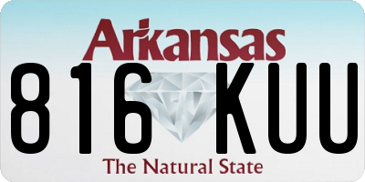 AR license plate 816KUU
