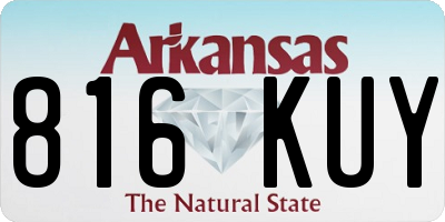 AR license plate 816KUY