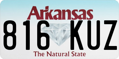 AR license plate 816KUZ