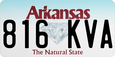 AR license plate 816KVA