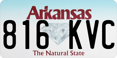 AR license plate 816KVC