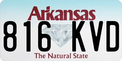 AR license plate 816KVD