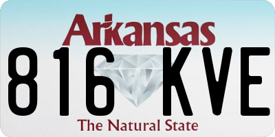 AR license plate 816KVE