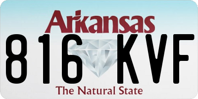 AR license plate 816KVF