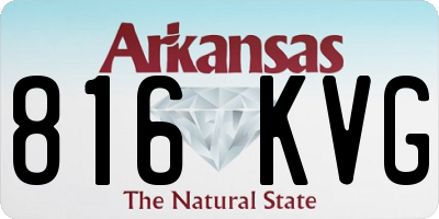 AR license plate 816KVG