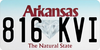 AR license plate 816KVI