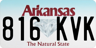 AR license plate 816KVK