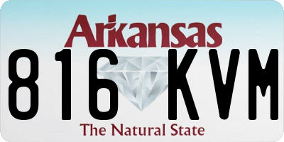 AR license plate 816KVM