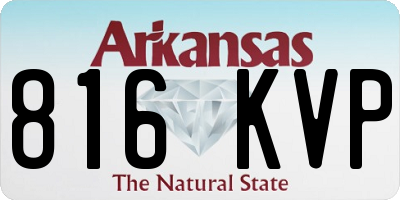 AR license plate 816KVP