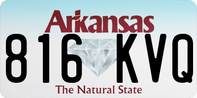 AR license plate 816KVQ