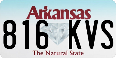 AR license plate 816KVS