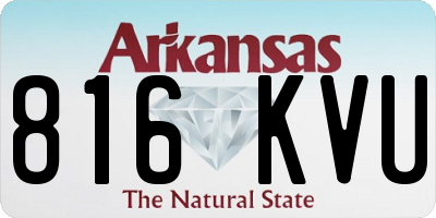 AR license plate 816KVU