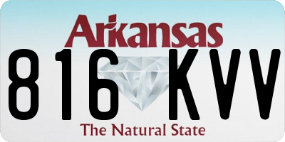 AR license plate 816KVV