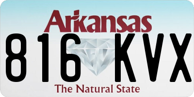 AR license plate 816KVX