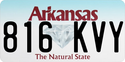 AR license plate 816KVY