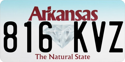 AR license plate 816KVZ