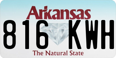 AR license plate 816KWH
