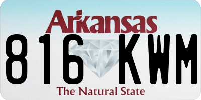 AR license plate 816KWM
