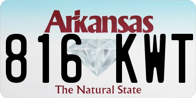 AR license plate 816KWT
