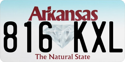 AR license plate 816KXL