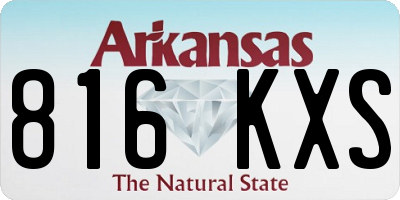 AR license plate 816KXS