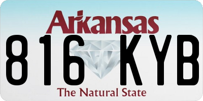 AR license plate 816KYB