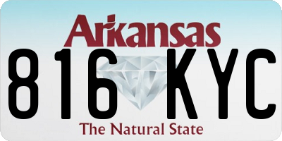 AR license plate 816KYC