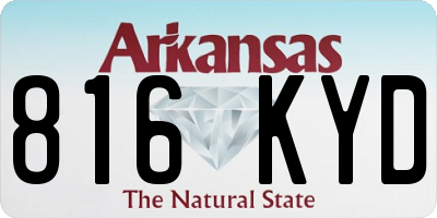 AR license plate 816KYD