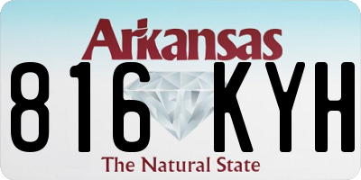 AR license plate 816KYH
