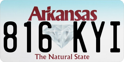 AR license plate 816KYI