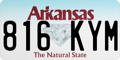 AR license plate 816KYM