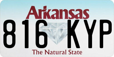 AR license plate 816KYP