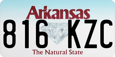 AR license plate 816KZC