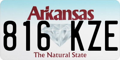 AR license plate 816KZE