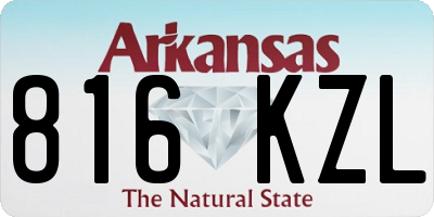 AR license plate 816KZL
