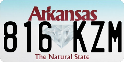 AR license plate 816KZM